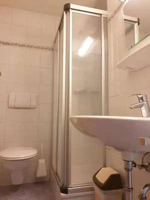 Ein Badezimmer in der Unterkunft Appartement Schwaighofwirt