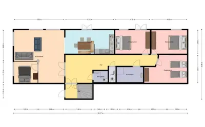 Grundriss der Unterkunft Alter Kindergarten vakantieappartementen