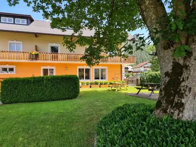 Ein Garten an der Unterkunft Alter Kindergarten vakantieappartementen