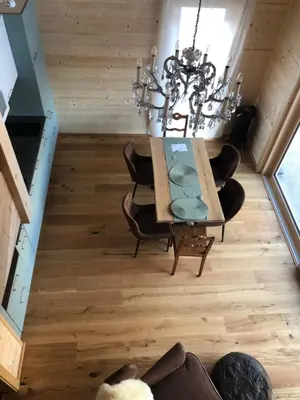 Ein Sitzbereich in der Unterkunft MyHolzhaus - zum Wohlfühlen