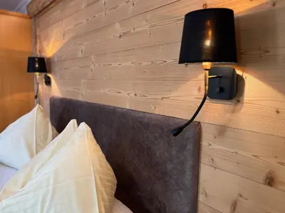 Ein Bett oder Betten in einem Zimmer der Unterkunft Haus Alpenglühn