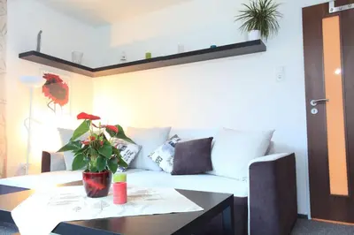 Ein Sitzbereich in der Unterkunft Untersee24 - Lake Hallstatt Apartment