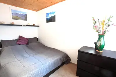 Ein Bett oder Betten in einem Zimmer der Unterkunft Untersee24 - Lake Hallstatt Apartment