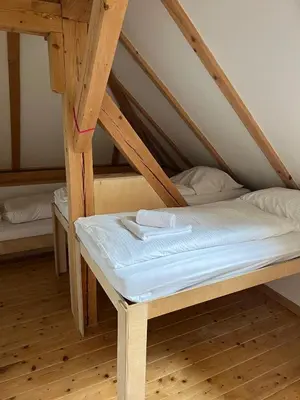 Ein Bett oder Betten in einem Zimmer der Unterkunft Apartments Steinwänd