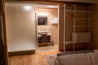Ein Bett oder Betten in einem Zimmer der Unterkunft Servus Almtal