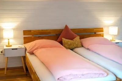 Ein Bett oder Betten in einem Zimmer der Unterkunft Apartment Bergglück im Lungau