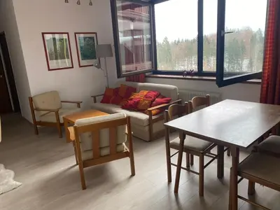 Ein Sitzbereich in der Unterkunft Dachstein Panorama-Lodge