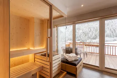 Ein Balkon oder eine Terrasse in der Unterkunft BergLeben Zaglauhof
