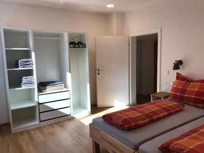 Ein Bett oder Betten in einem Zimmer der Unterkunft Wohnen an der Vöckla