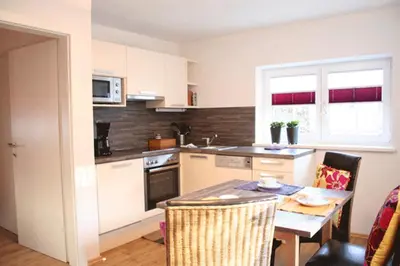 Küche/Küchenzeile in der Unterkunft Appartements Resch