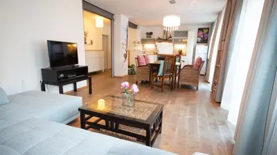 Küche/Küchenzeile in der Unterkunft Appartements Resch