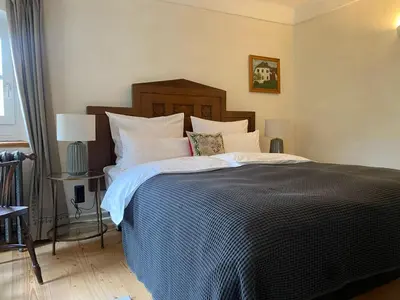 Ein Bett oder Betten in einem Zimmer der Unterkunft Podenhaus