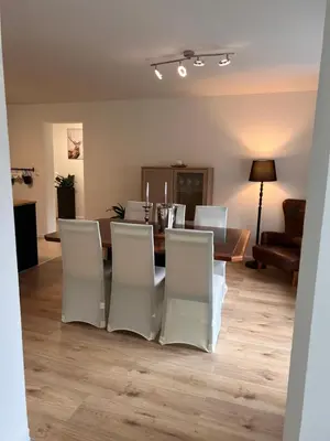 Küche/Küchenzeile in der Unterkunft Ferienwohnung Traunkirchen mit Seeblick