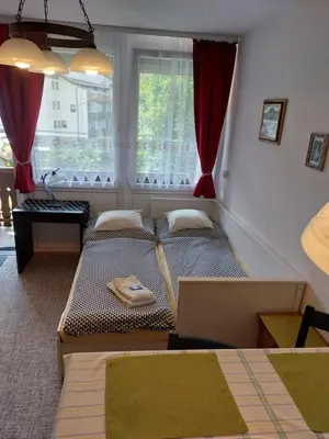 Ein Bett oder Betten in einem Zimmer der Unterkunft Studio bei Nussensee