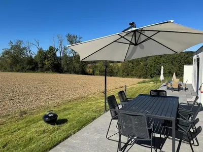 Ein Garten an der Unterkunft Resort am Winklfeld 8a