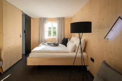 Ein Bett oder Betten in einem Zimmer der Unterkunft Basecamp Salzkammergut - Exklusives Apartment mitten im Salzkammergut