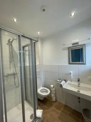 Ein Badezimmer in der Unterkunft Ferienhaus Auerhahn