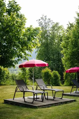 Ein Garten an der Unterkunft Vivea Hotel Bad Goisern