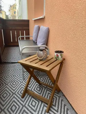 Grundriss der Unterkunft Ferienwohnung im Zentrum mit Balkon und Parkplatz