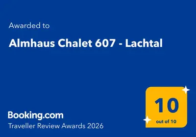 Ein Zertifikat, Auszeichnung, Logo oder anderes Dokument, das in der Unterkunft Almhaus Chalet 607 - Lachtal ausgestellt ist