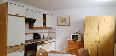Küche/Küchenzeile in der Unterkunft Helles und großzügiges Souterrain Appartement