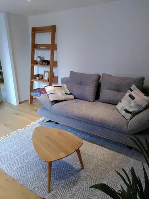 Ein Sitzbereich in der Unterkunft Lagom Haus
